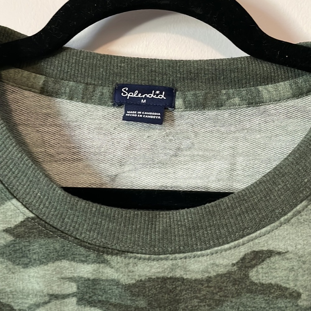Splendid Camo Pullover Light Weight - image 2